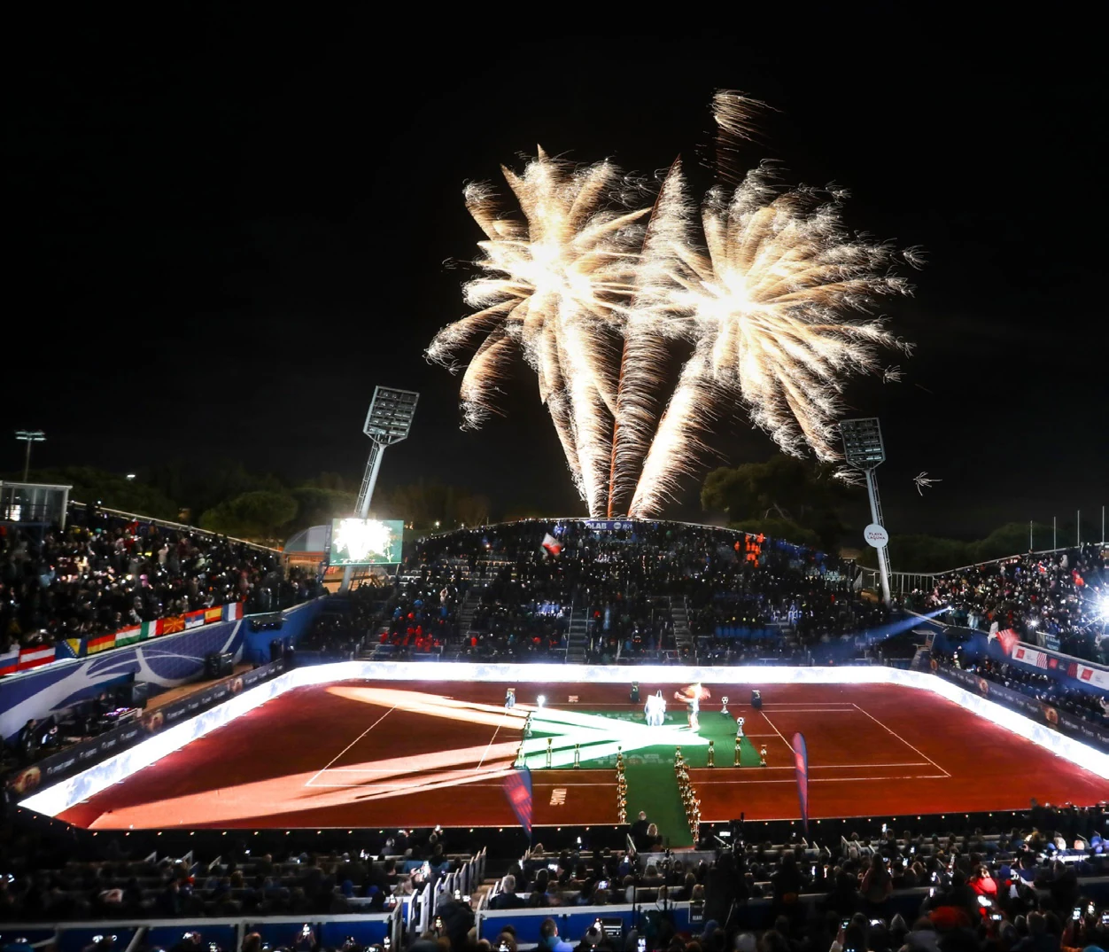 Fireworks over Umag stadium